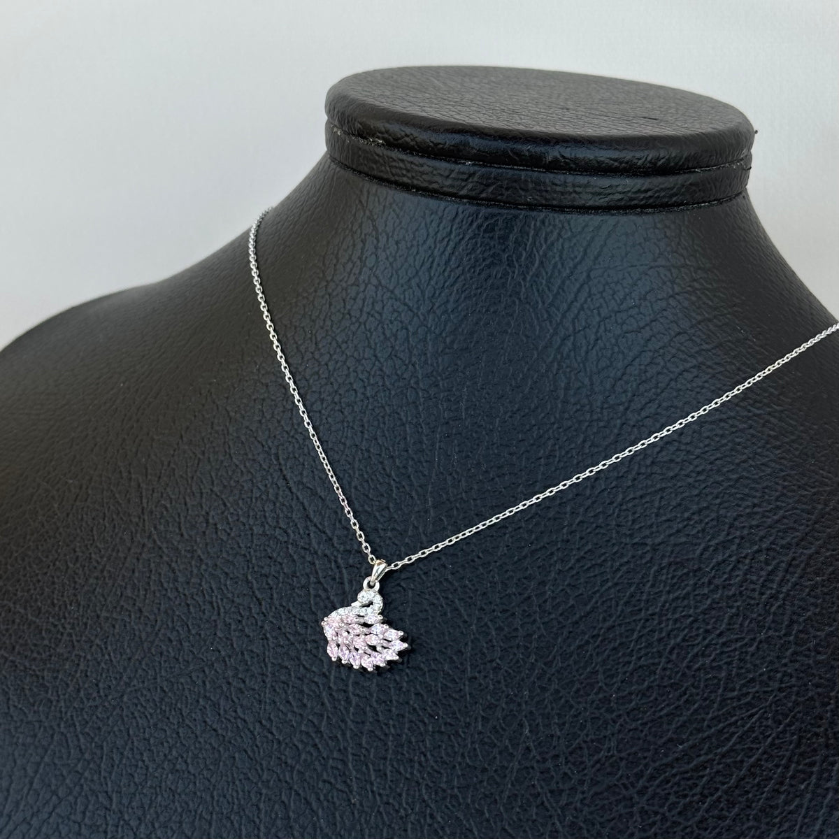 Pink Swan Necklace