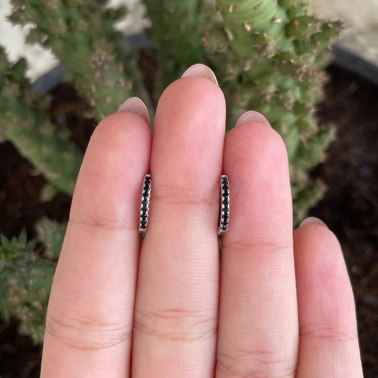 Thin Black Hoop