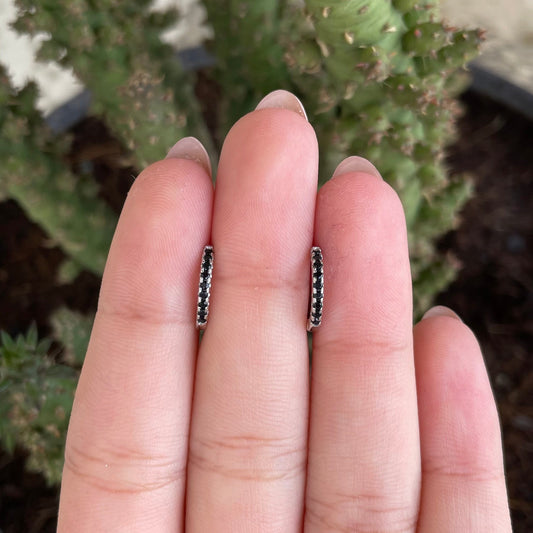 Thin Black Hoop