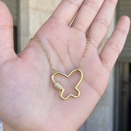 Butterfly Lock Necklace