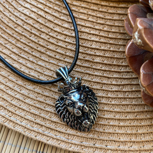 Lion Leather Necklace
