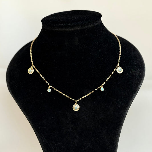 Blue Dots Choker