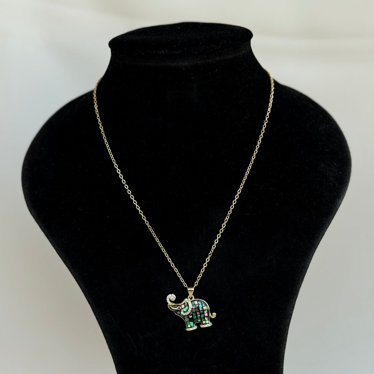 Colored Elephant Necklace