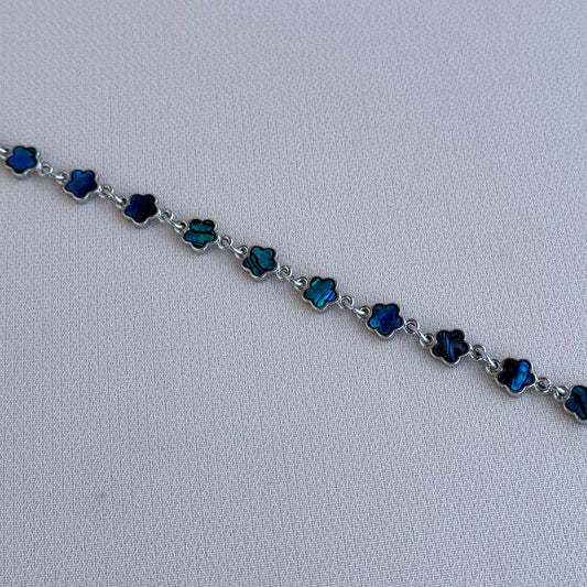 Blue Flower Bracelet